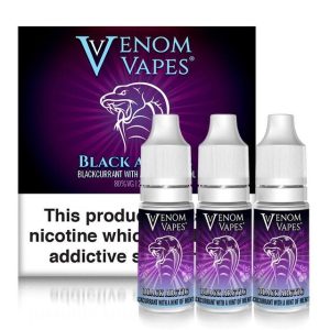Venom Vapes  - Black Arctic  3 x 10ml HVG