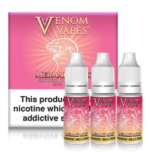 Venom Vapes  - Mermaid Milk  3 x 10ml HVG