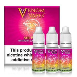 Venom Vapes  - Mr Pink  3 x 10ml HVG