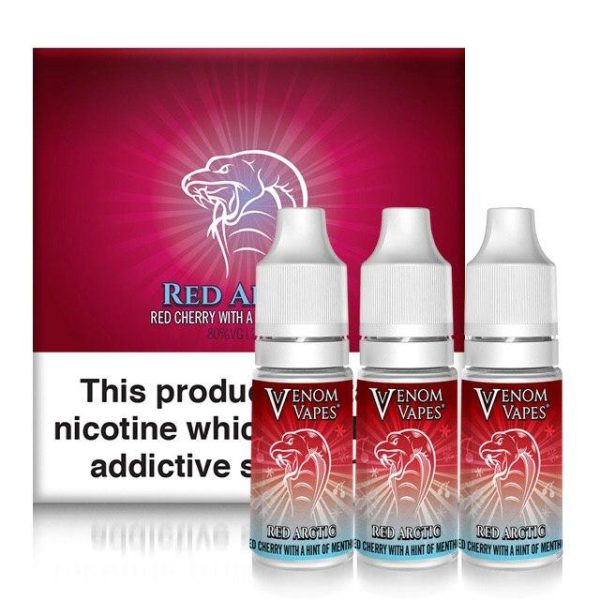 Venom Vapes  - Red Arctic  3 x 10ml HVG