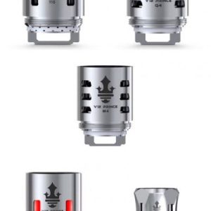 SMOK V12 P-TANK COILS, Q4, M4 T10 LIGHT COIL, DUAL MESH, (1 x Coil)