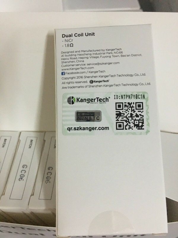 Kangertech Dual Coil unit 1.5 ohm (Pack of 5) - Image 4