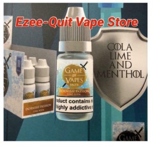 Game Of Vapes - Cola Lime and Menthol Nic Salt