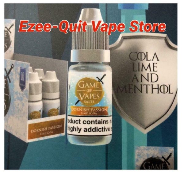 Game Of Vapes - Cola Lime and Menthol Nic Salt