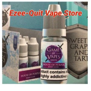 Game Of Vapes -Sweeted Grapes and Tart Nic Salt