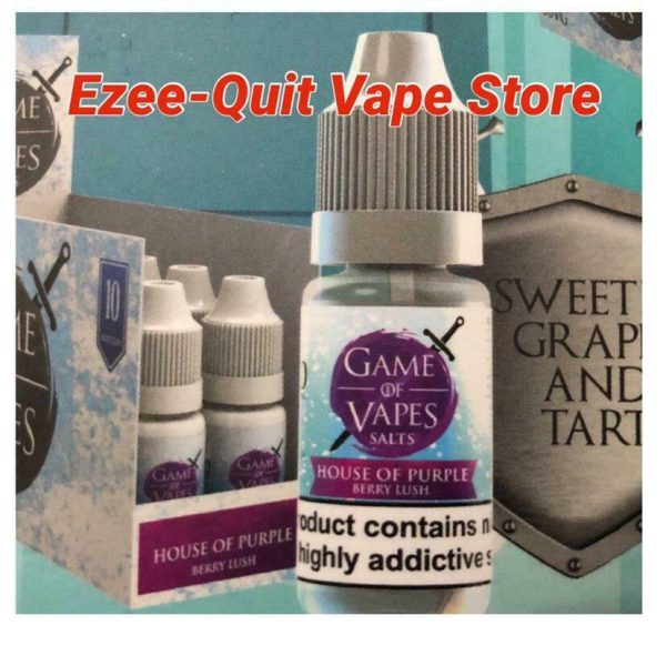 Game Of Vapes -Sweeted Grapes and Tart Nic Salt